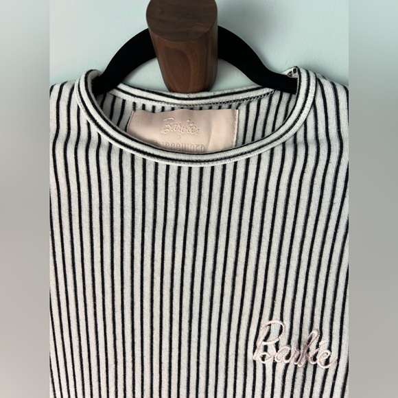 Barbie X Missguided striped black/white bodysuit in size Small - Picture 3 of 4